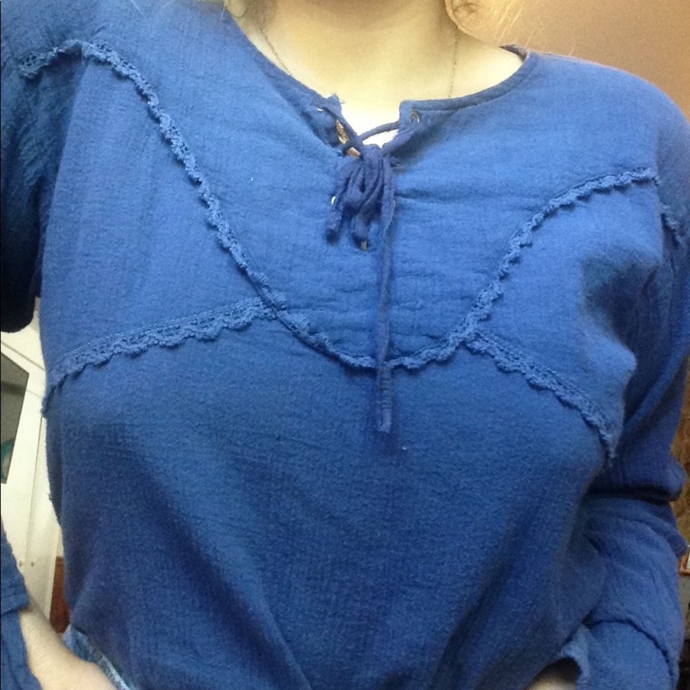 Navy top FREE SIZE